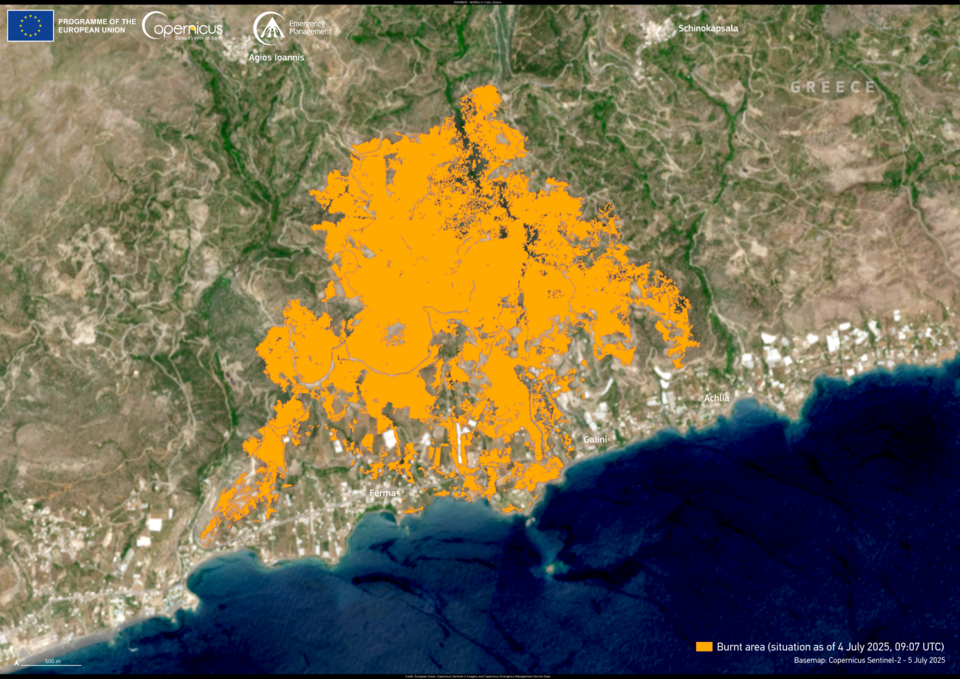Over 1,500 Evacuated in Crete as Wildfires Spread Across Europe