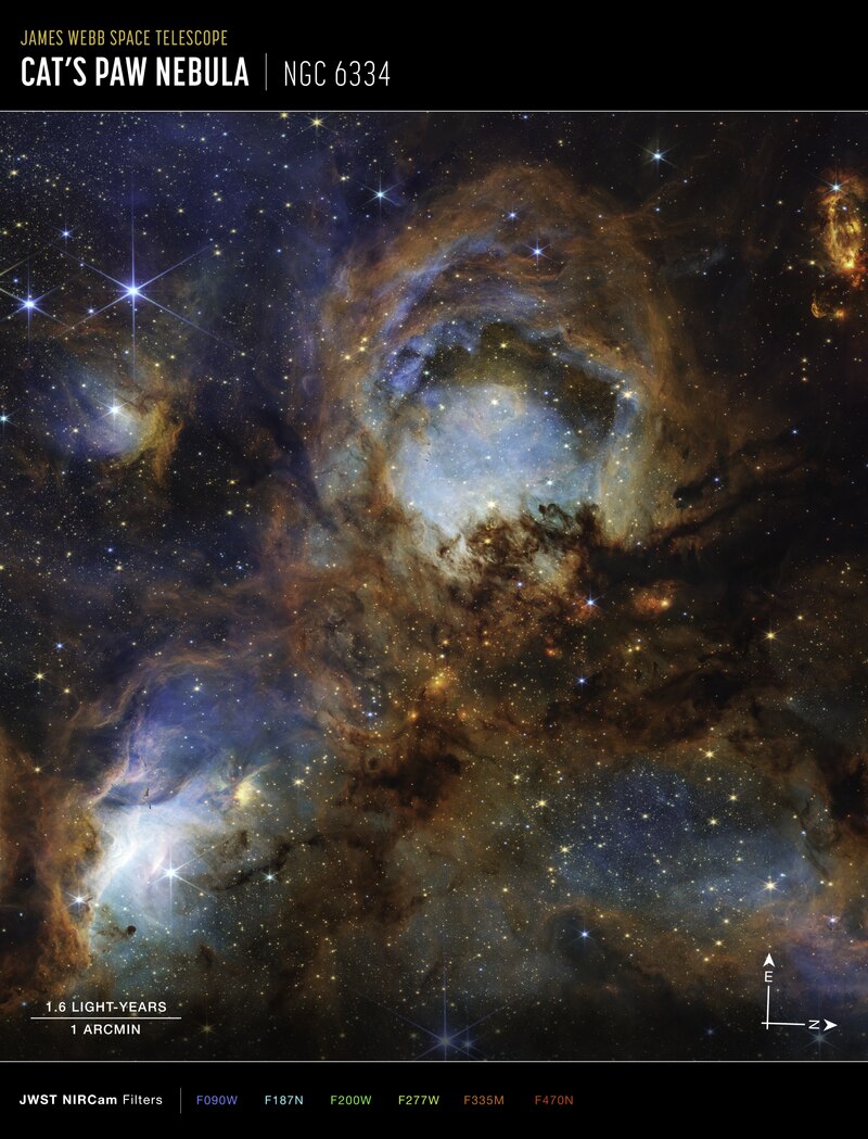 NASA's Webb Telescope Marks Third Anniversary with Stunning Nebula Image