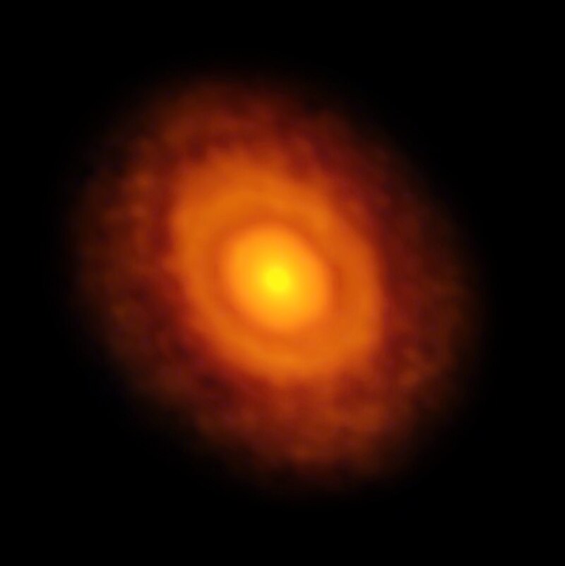 Discovery of Life's Building Blocks Around Star V883 Orionis
