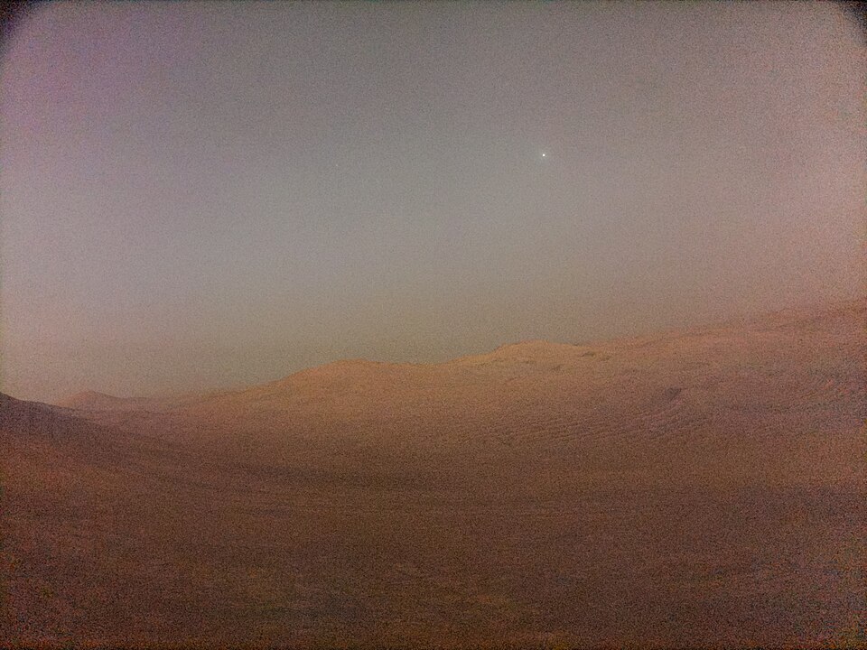 NASA's Perseverance Rover Captures Deimos in Stunning Twilight Image