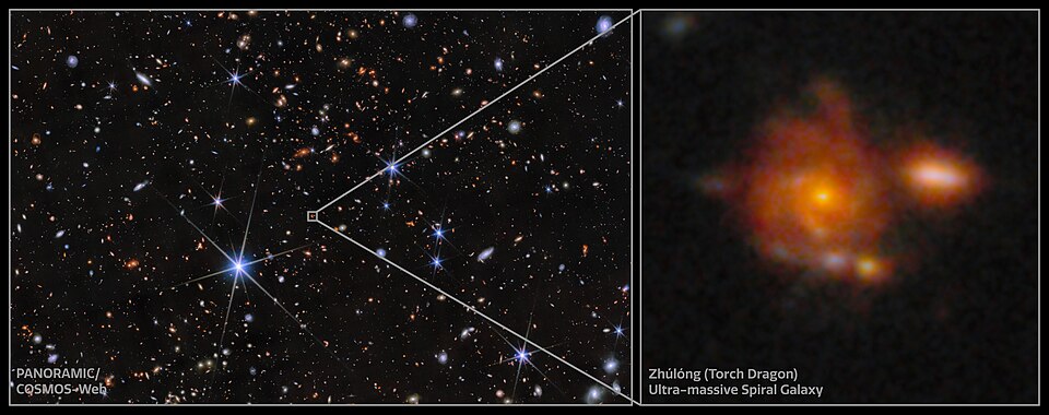 Discovery of Zhúlóng: The Most Distant Spiral Galaxy Challenges Cosmic Theories